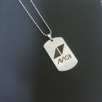 百大DJ avicii艾维奇 A神 小马丁棉花糖同款军牌项链电音周边项链 A神军牌纪念项链(配圆珠链) 简单款-无礼盒