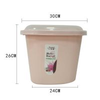 北欧风厨房家用20斤30斤加厚装米桶储米箱防虫防潮装面粉杂粮米缸 特价米桶约10斤(不送米杯)粉色