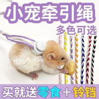 仓鼠牵引绳溜鼠绳金丝熊松鼠豚鼠兔子绳荷兰猪小宠物外出绳子用品 单火山石_促销 一块
