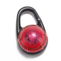 狗发光吊坠防水 宠物防丢牌猫咪饰品猫牌狗牌身份牌夜间遛狗灯 红色 硅胶吊坠