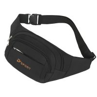 手机包女腰包多功能新款斜挎包腰包男胸包手提包工地腰包大容量包 升级加厚面料 全色A +暗袋黑色