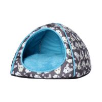 夏季可拆洗不掉色小猫窝狗窝屋房中小型犬宠物窝仓鼠窝兔窝送凉席 黑小狗(单窝) S(建议2斤以下猫狗)