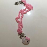 ins童年日系电子宠物土酷女孩蹦迪原宿风辣妹项链软妹搭配jk饰品 KT粉 收藏店铺送小礼物哦