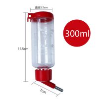 仓鼠水壶饮水器不锈钢滚珠防漏立式喝水樽兔子龙猫荷兰猪刺猬用品 仓鼠饮水器 (颜色随机) 120毫升