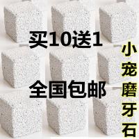 宠物大号天然补钙磨牙石仓鼠金丝熊龙猫兔子专用小宠物用品11个装 5cm