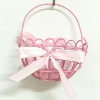 粉色仙女篮 仓鼠金丝熊睡房 耐啃铁艺小窝吊篮吊床金丝熊铁艺吊床 仙女篮(送链子+丝带) 无赠品