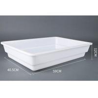 鸽子用品用具鸽子洗澡盆赛鸽洗澡盆长方形赛鸽信鸽专用大号澡盆 白色59*40.5*12