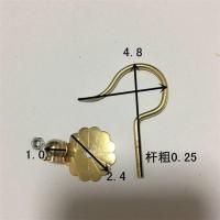 全黄铜鸣虫蝈蝈笼蛐蛐笼小型笼具钩子大号小号 小号蝈蝈笼钩 1个