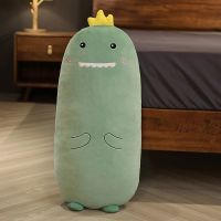 卡通长抱枕公仔布娃娃 恐龙玩偶靠垫 可拆洗床上睡觉夹腿枕头女生[8月28日发完] 恐龙抱枕含内胆 60cm