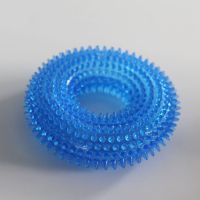 发声宠物玩具 耐咬刺环发声狗玩具 TPR训练磨牙狗狗玩具 小刺环-蓝色