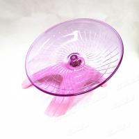 卡诺仓鼠玩具飞碟跑轮金丝熊跑步机跑盘仓鼠用品18cm 静音跑轮 卡诺粉红色飞碟跑轮