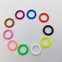 新版五彩胶圈彩圈识别环鸽子脚环信鸽足环斑鸠元宝鸽识别环 蓝色100个