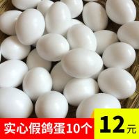 10个鸽蛋鸽子假蛋实心仿真假的鸽蛋鸽用信鸽赛鸽鸽子用品通用 假鸽蛋15个