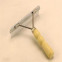 狗梳子宠物长毛耙梳脱毛梳狗毛刷金毛萨摩阿拉斯加哈士奇宠物用品 米白色