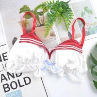 日系少女风内衣套装动漫卡通可爱学生性感无钢圈胸罩女士内衣内裤 福音女郎 单内衣 L(75-80ABC)