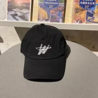 韩版潮牌Welldone涂鸦夏季防晒显瘦鸭舌帽女新款百搭遮阳棒球帽男 黑色