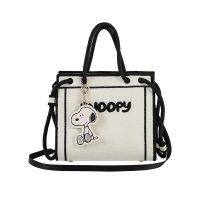 南风史努比联名款手提帆布包包女夏季百搭2021新款潮托特包斜挎包[8月20日发完] 图片色(送挂饰)