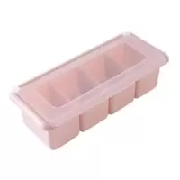 [破损包换]素雅色调味盒塑料调味罐套装厨房味精盐罐调味料盒 藕粉色 1个装