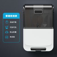 筷笼子家用挂墙多功能筷子筒壁挂式新款沥水防霉消毒防尘厨房收纳 耀夜黑 简约防尘防污款