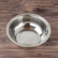 加厚加深不锈钢盆多用盆和面盆洗菜盆汤盆水煮鱼调料凉拌盆打蛋盆 24加深加厚盆单卖一个实盆不送盆