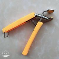 防烫夹不锈钢取碗夹提盘子夹碗器防滑夹砂锅蒸盘夹子厨房用品神器 橙红色裸夹