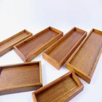 木盘佐料调料罐托盘木质长条形盘子日式韩国料理餐厅面馆小长方盘 1号茶色小长方盘20*9*2cm