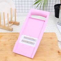 切菜神器多功能切菜器土豆丝切丝器刨丝器厨房用品小百货厨房神器 粉色5件套加强款