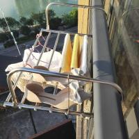 不锈钢窗外晾衣架窗户晒鞋架阳台栏杆晾晒挂架小型折叠晒衣架高层 20年款加固40厘米