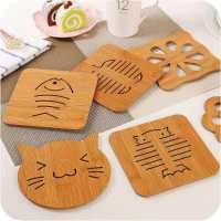 厨房日用品家用家居生活用具大全小百货创意隔热垫防烫耐热神器 图片款 款式不重复 [两片装 大号]