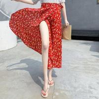 泰国度假半身裙女2020春夏新款海边沙滩裙一片式裹裙雪纺碎花长裙 1号花 建议80斤-135斤