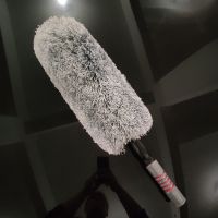 车用掸子圆形除尘掸子拖把洗擦车神器刷子伸缩不掉毛竹纤维软毛 竹纤维伸缩圆掸+收纳袋