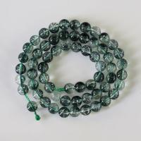 绿幽灵水晶散珠子手工串圆珠男女手链半成品diy配件饰项佛链 6mm(30颗可绕手腕一圈)