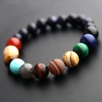 宇宙星系太阳系八大行星球手链守护天然水晶手串男女情侣学生饰品 太阳系手链(无包装) 8mm(女款)