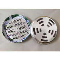 户外便携式金属蚊香盒 夜间垂钓夜钓防蚊点蚊香 驱蚊盒 野营钓鱼 家用有盖款 两个