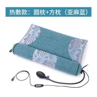 颈椎病枕头修复专用睡觉护颈脖子矫正治脊椎荞麦皮成人圆柱富贵包 海蓝 全荞麦壳圆柱枕