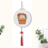 十二生肖十字绣2021新款小件初学简单绣挂件学生儿童手工自绣礼物 小刺猬25*20厘米 无绣圈+无流苏+无挂绳