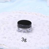 3g 克5g 膏霜分装瓶眼霜小空瓶便携旅行分装盒面膜泡瓶面霜分装瓶 3g黑色100个