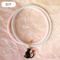 驱蚊手环少女儿童婴儿手链防蚊虫子神器夏季大人防水户外随身长效 双环黑猫