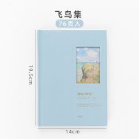 笔记本子文艺精致 原创学生读书笔记摘抄记录本 大学生手帐日记本 飞鸟集(蓝色)