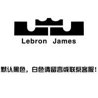 NBA詹姆斯车贴篮球改装个性霸气车身两侧油箱盖划痕电动车反光贴 A款logo10cm亮黑