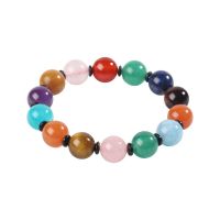 五哥多宝手串手链男女款粉晶海蓝宝紫水晶天河石草莓晶虎眼石手链 多宝单珠直径8mm左右