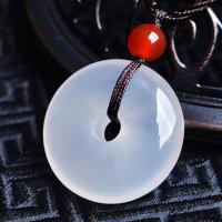 偶玉天然冰种观音玉佛招财貔貅玉髓吊坠项链项坠挂件玉观音吊坠 平安扣