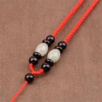 玉佛吊坠挂绳天然翡翠手工编织项链绳子玉坠玉佩和田玉挂件绳男女 红色