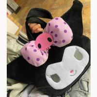 韩版ins秋冬毛绒制服包包库洛米kuluomi学生手提包单肩包女 02库洛(手提包)