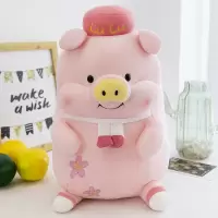 露露猪公仔毛绒玩具儿童玩具生日礼物女孩抱枕可爱布娃娃小猪玩偶 露露猪 35cm[送随机小公仔]