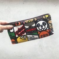 笔袋帆布可爱卡通中小学大容量铅笔袋收纳便携迷你化妆包ins男女 深色卡通漫画