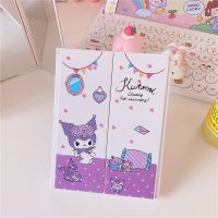 桌面简约化妆镜家用办公室折叠可爱玉桂狗库洛米便携三折梳妆镜子 库洛米