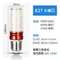 光头强 LED护眼灯泡家用照明节能玉米灯三色变光客厅卧室室内光源 光头强12w E27螺口 三色变光