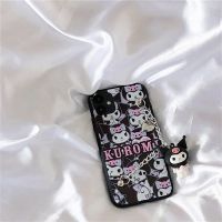 库洛米手链华为nova8/7/6se手机壳荣耀30s/8x9x10畅享20p40p30 黑色tpu-黑色库洛米+手链 荣