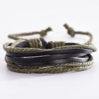 ins时尚情侣手链男鲸鱼尾情侣手环编织手绳学生个性手链女不掉色 绿色黑色搭配(活扣)